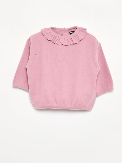 Pull en maille doudou - Kiabi