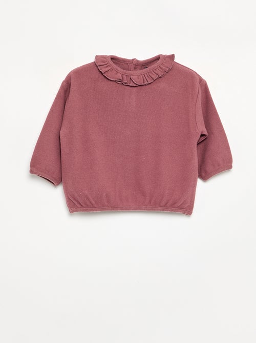 Pull en maille doudou - Kiabi