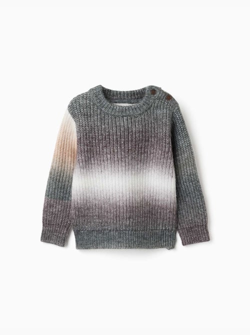 Pull en maille épaisse avec effet dégradé - Kiabi