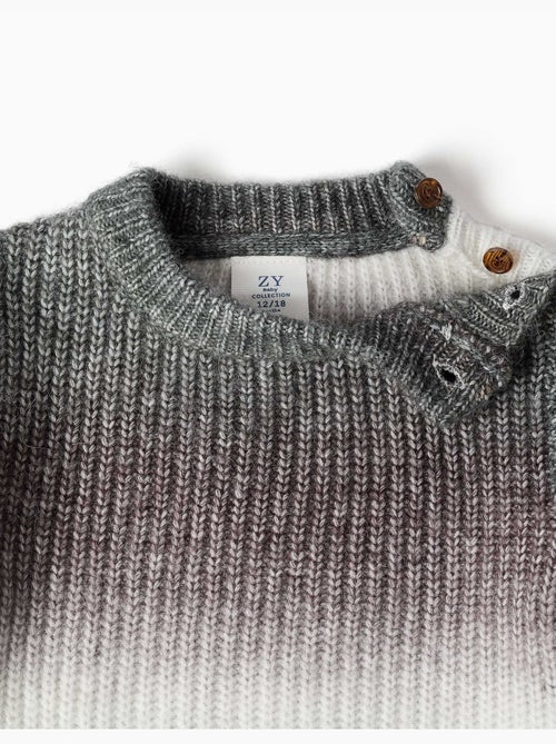 Pull en maille épaisse avec effet dégradé - Kiabi