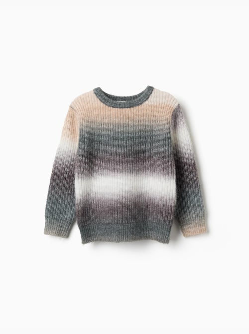Pull en maille épaisse avec effet dégradé - Kiabi