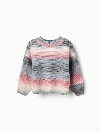 Pull en maille épaisse avec effet dégradé