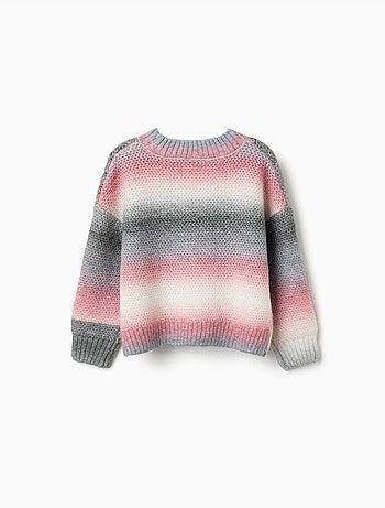 Pull en maille épaisse avec effet dégradé