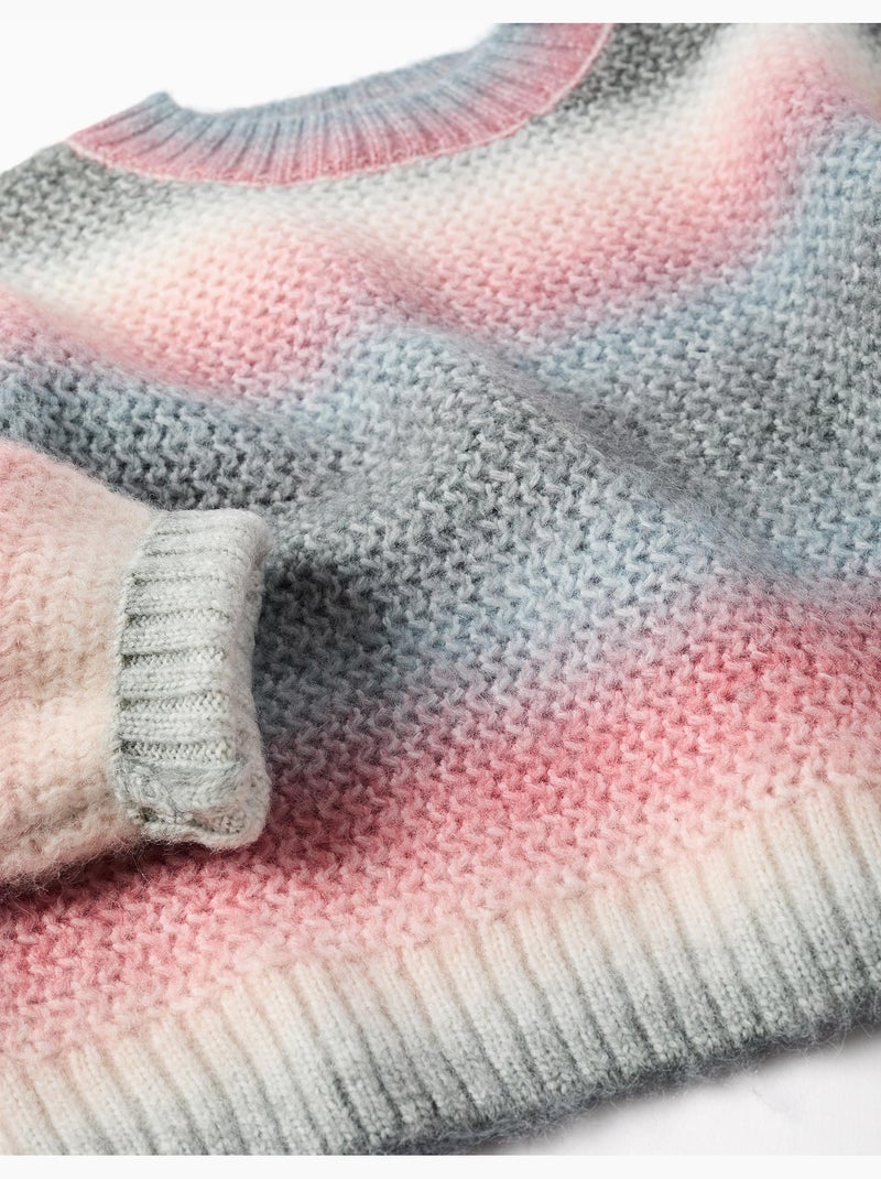 Pull en maille épaisse avec effet dégradé Vert - Kiabi