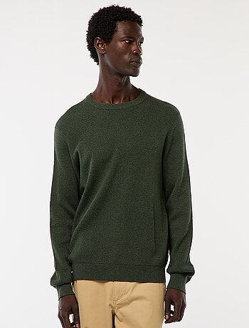 Pull en maille fantaisie à col rond