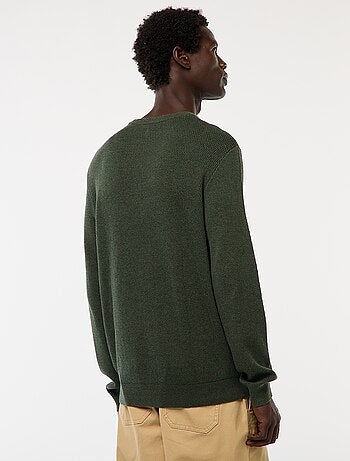 Pull en maille fantaisie à col rond