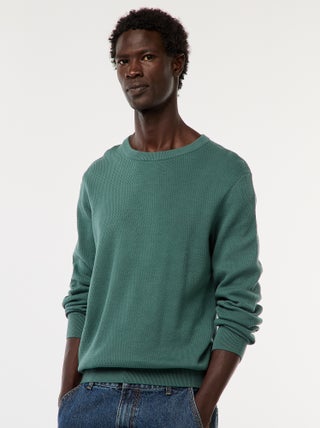 Pull en maille fantaisie à col rond