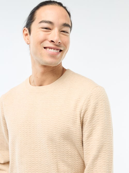 Pull en maille fantaisie - Kiabi