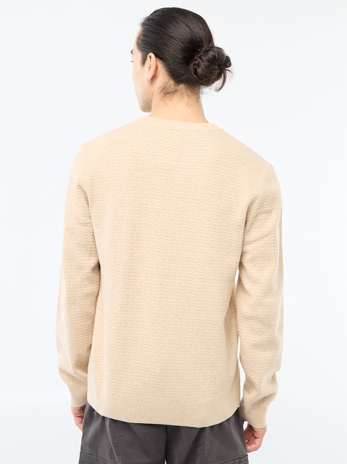 Pull en maille fantaisie - Kiabi