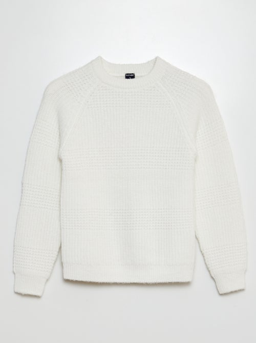 Pull en maille fantaisie - Kiabi