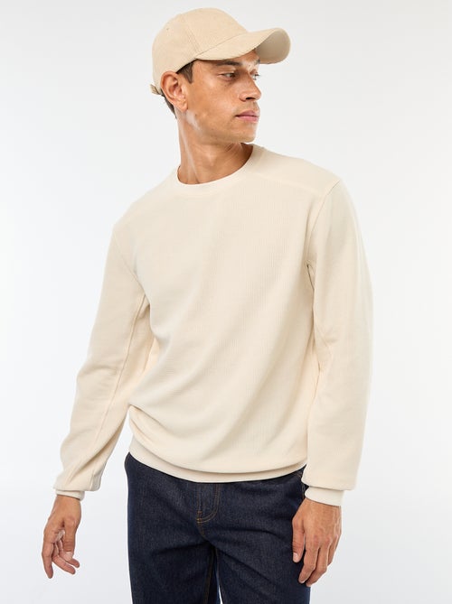 Pull en maille fantaisie coupe regular - Kiabi