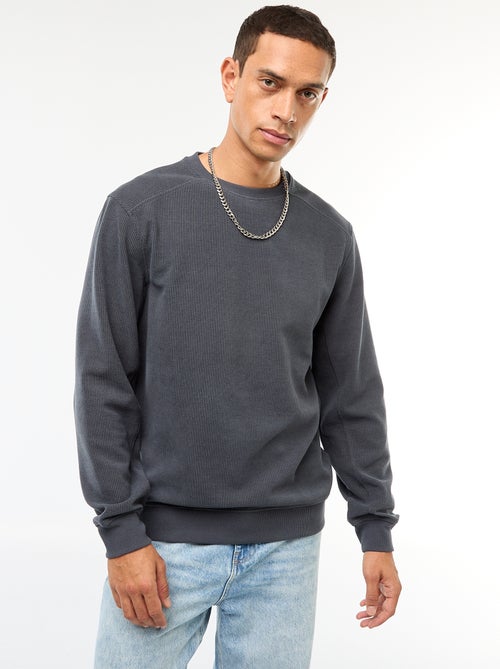 Pull en maille fantaisie coupe regular - Kiabi