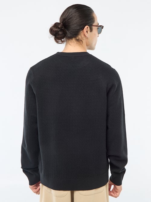 Pull en maille fantaisie - Kiabi