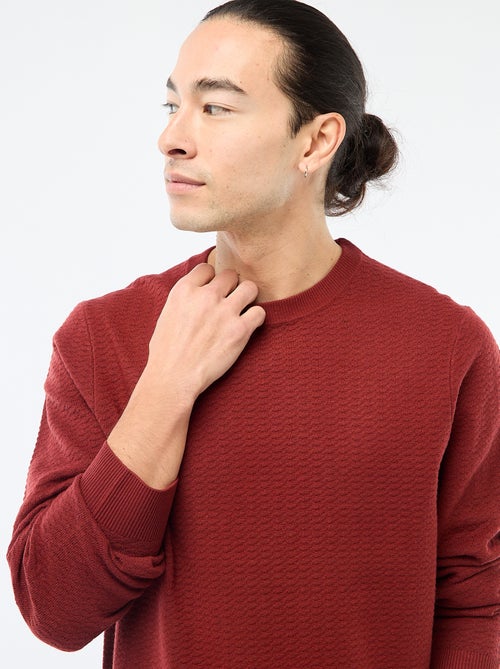 Pull en maille fantaisie - Kiabi