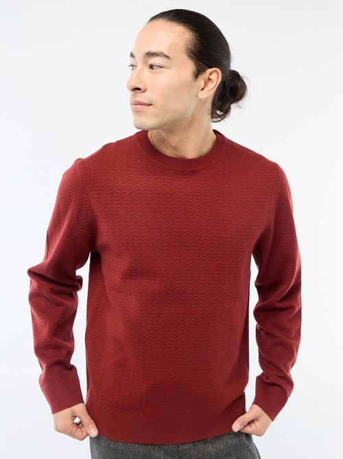 Pull en maille fantaisie - Kiabi