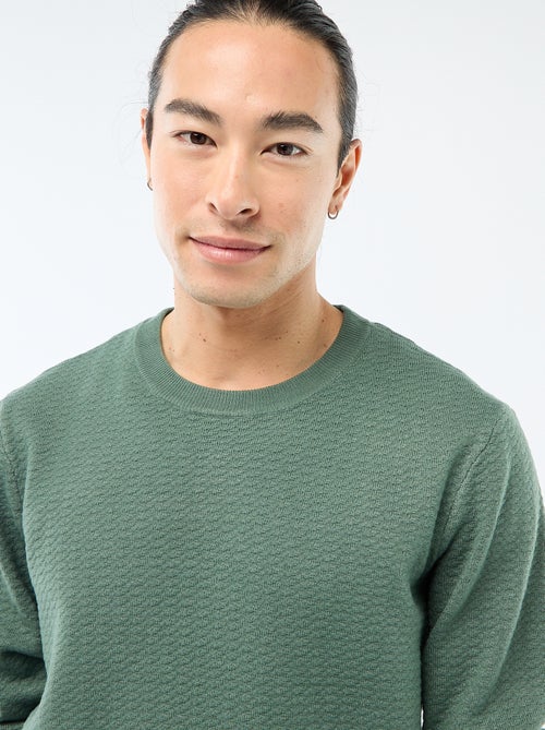 Pull en maille fantaisie - Kiabi