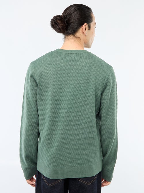 Pull en maille fantaisie - Kiabi