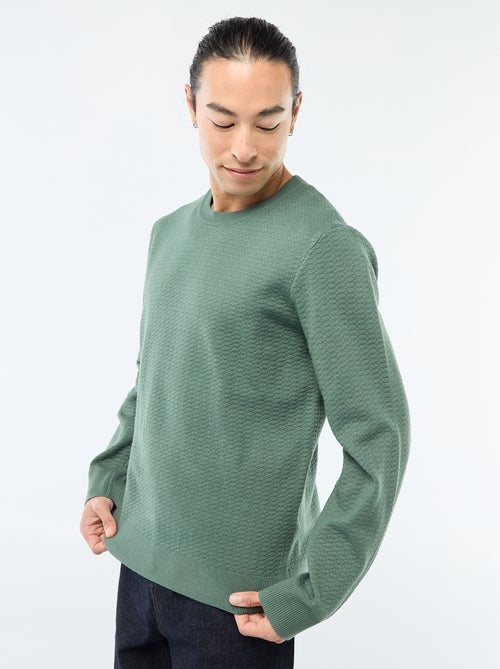 Pull en maille fantaisie - Kiabi
