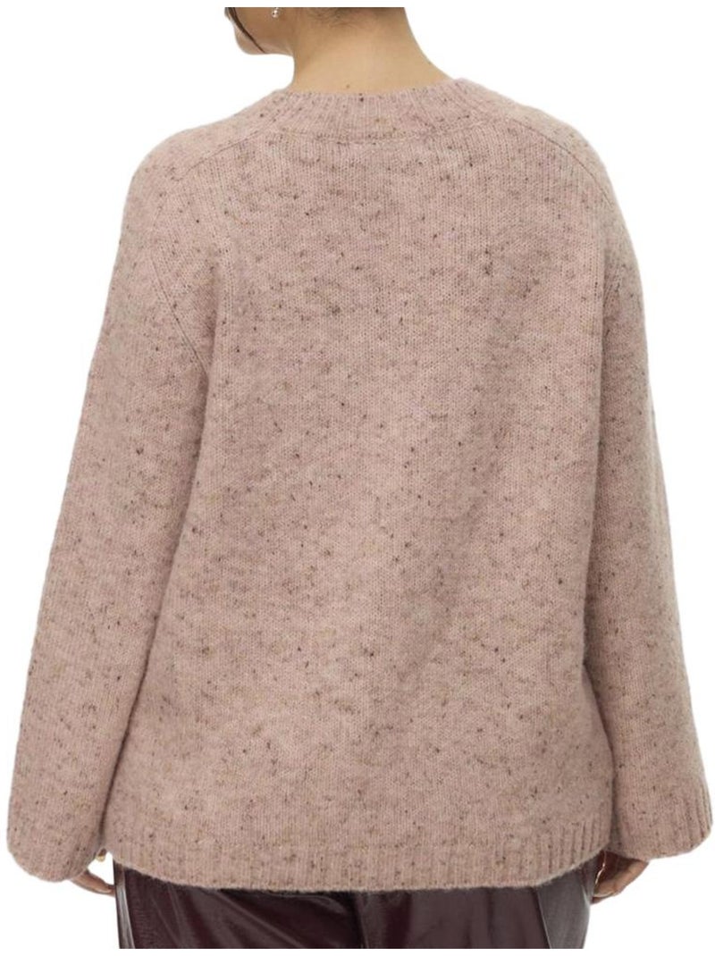 Pull en Maille Femme Vero Moda Curve Rose - Kiabi