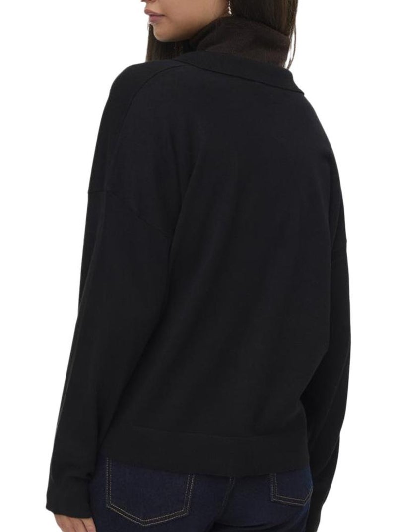 Pull en Maille Femme Vero Moda Noir - Kiabi