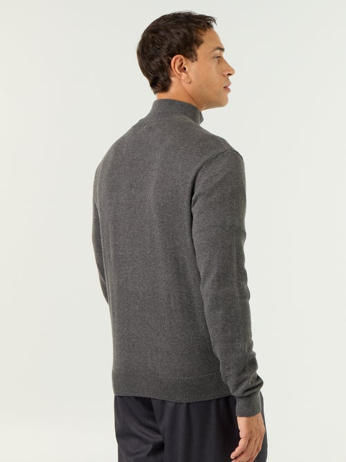 Pull en maille fine jauge avec col camionneur - Kiabi Pull en maille fine jauge avec col camionneur - Kiabi