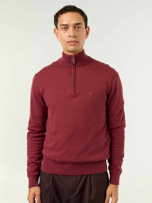 Pull en maille fine jauge avec col camionneur - Kiabi Pull en maille fine jauge avec col camionneur - Kiabi
