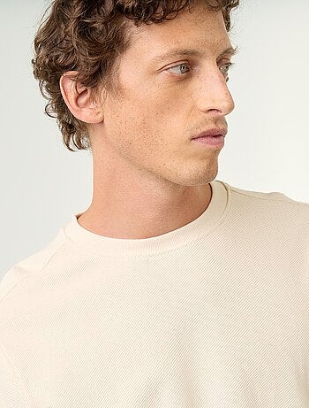 Pull en maille fine jauge côtelée