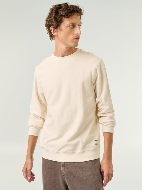 Pull en maille fine jauge côtelée - Kiabi
