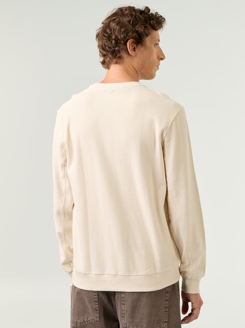 Pull en maille fine jauge côtelée - Kiabi