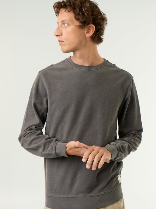Pull en maille fine jauge côtelée - Kiabi