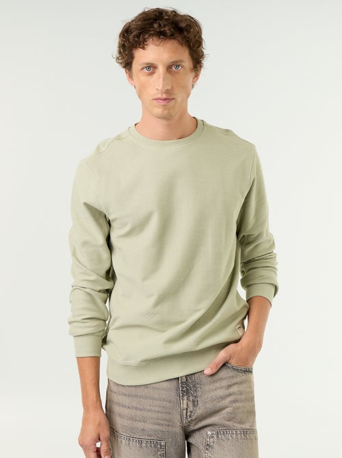 Pull en maille fine jauge côtelée - Kiabi