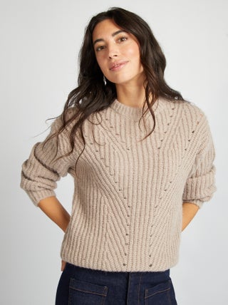 Pull en maille grosse jauge