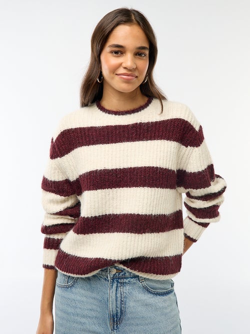 Pull en maille grosse jauge - Kiabi