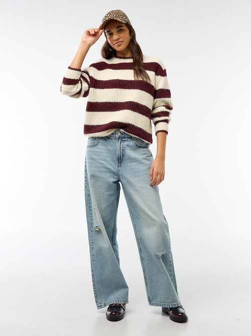 Pull en maille grosse jauge - Kiabi