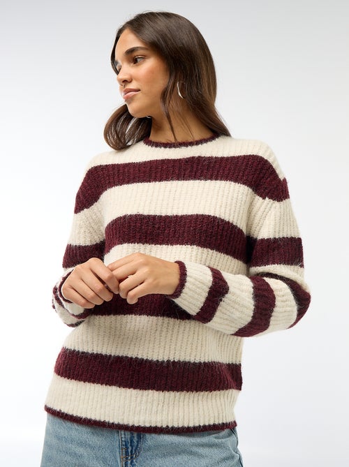 Pull en maille grosse jauge - Kiabi