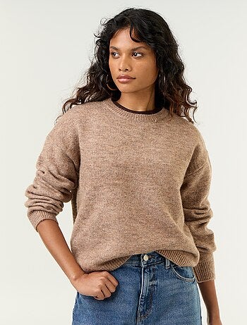 Pull en maille grosse jauge
