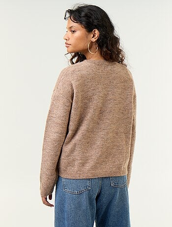 Pull en maille grosse jauge