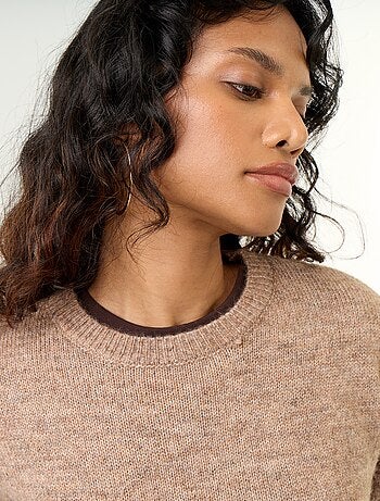 Pull en maille grosse jauge