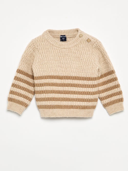 Pull en maille grosse jauge - Kiabi