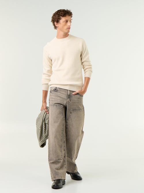 Pull en maille grosse jauge - Kiabi