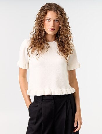 Pull en maille grosse jauge