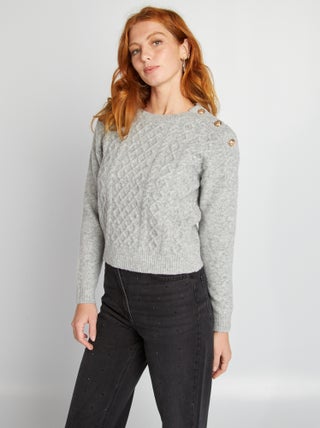 Pull en maille grosse jauge