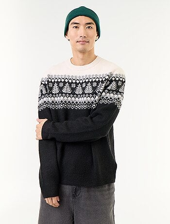 Pull en maille grosse jauge