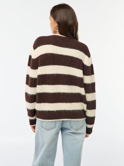 Pull en maille grosse jauge - Kiabi