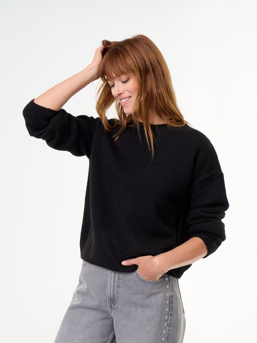 Pull en maille grosse jauge - Kiabi