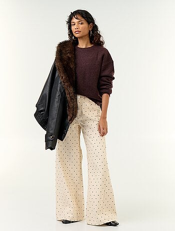 Pull en maille grosse jauge