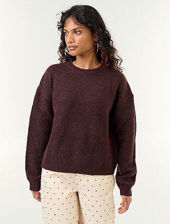 Pull en maille grosse jauge