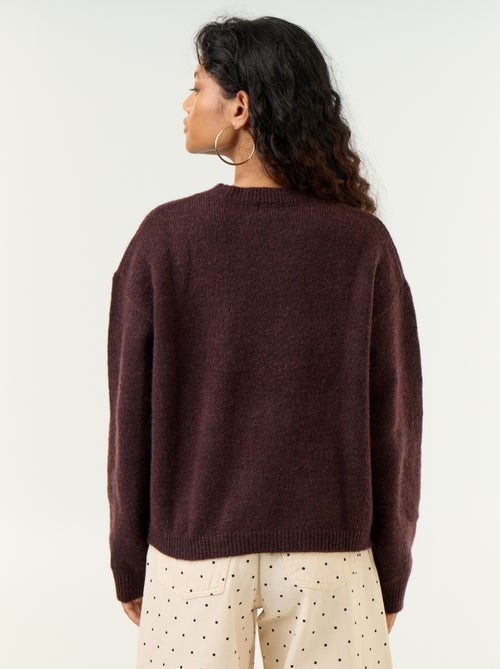 Pull en maille grosse jauge - Kiabi