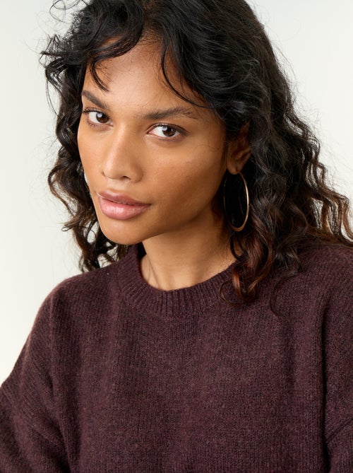 Pull en maille grosse jauge - Kiabi