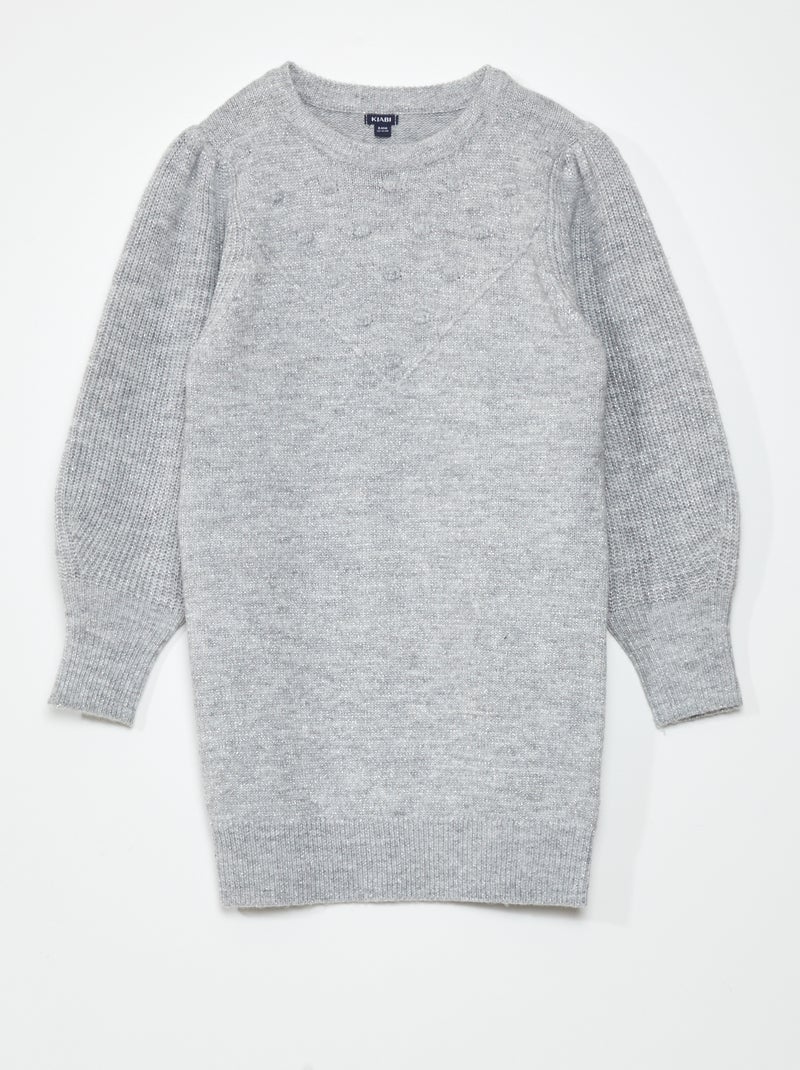 Pull en maille irisée Gris - Kiabi